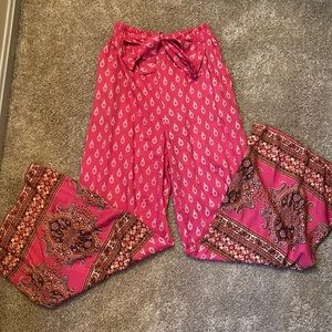 Pink Francesca’s palazzo pants